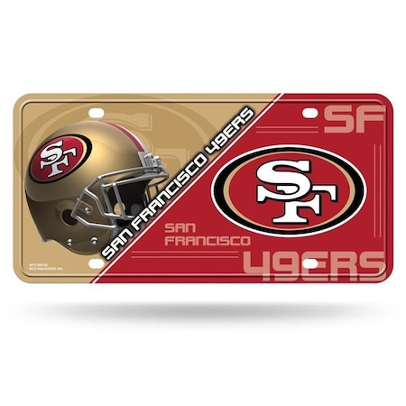 Rico Industries San Francisco 49ers License Plate Metal 6734513430